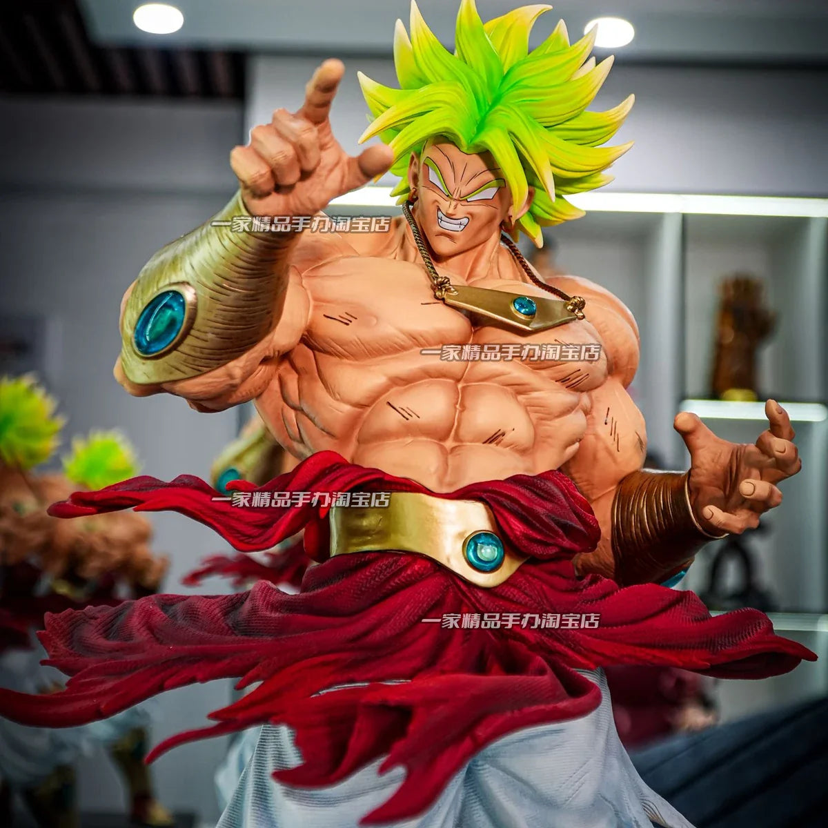 50CM  Dragon Ball Breaking Circle Broly Figure JT Statue Brother Super Saiyan GK Statue Model Ornament Boy Gift