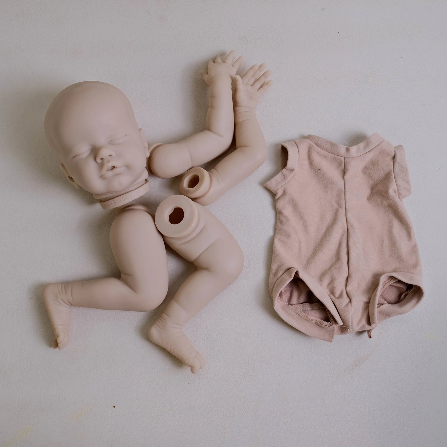New Twins NPK 19-inch Primrose Asleep  and Awake Twin baby   Unpainted Reborn Doll Kit