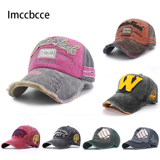 Baseball Caps Men Women Snapback Winter Hat Washed Cotton Hip Hop