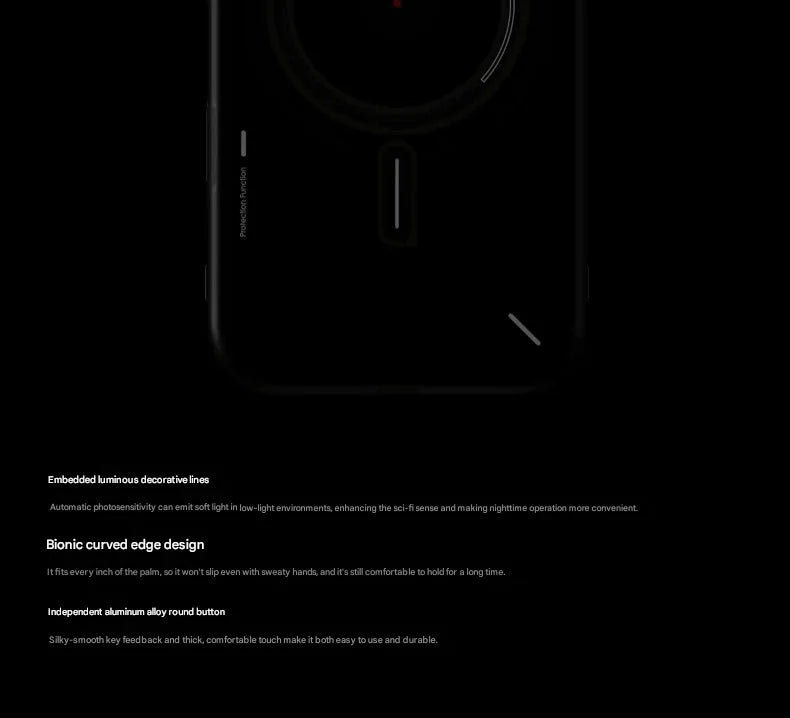 AULUMU Frosted Mobile Phone Case for IPhone 17 Pro Max Luminous Translucent Full-Inclusive Anti-fall Magnetic Phone Case Unique