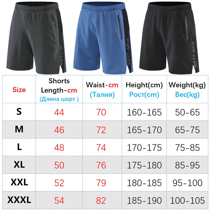 Men Run Shorts Patchwork Training Shorts Zipper Pockets Gym Sports Quick Dry Short