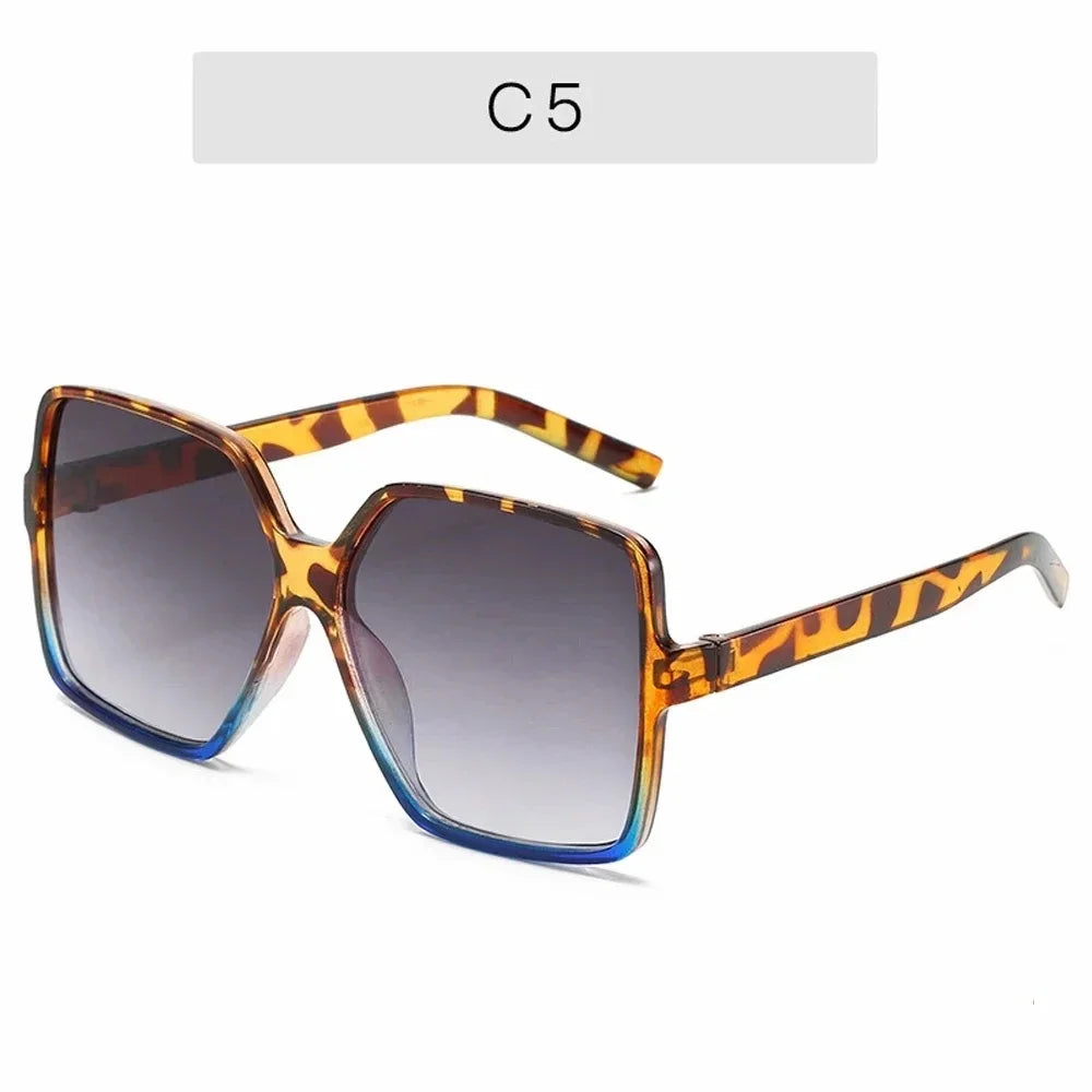 Sunglasses Women Big Frame Colorful Sun Glasses Female Mirror Oculos