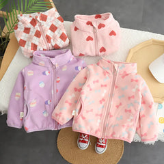 Children Girls Clothes Baby Coat Kids Cute Fashion Thickened Jacket