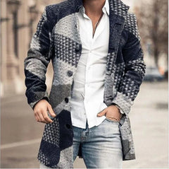 Men Clothing European American Autumn Winter Men's Coat