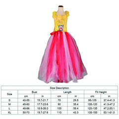 Festive Popcorn Costume For Teen Girl Lace TUTU Dress Christmas Child Up Sling