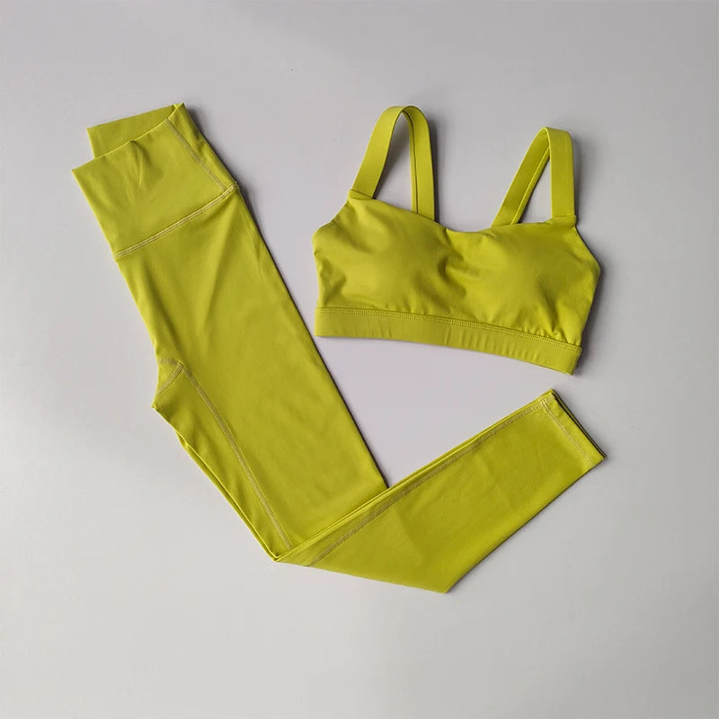 Yoga Set for Women Professional Fitness Suit for Sports Bras Training Running Suit Fast