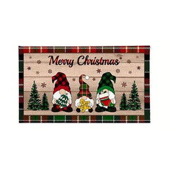 Christmas Gnome Kitchen Floor Mat Home Entrance Doormat Decor Hallway Balcony Rug