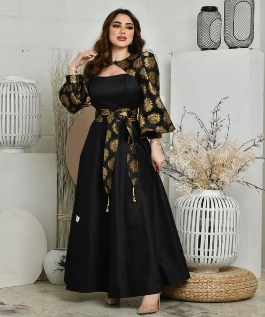 Evening wear Dresses: Long Sleeved Chiffon of Formal Evening Prom Dress Women