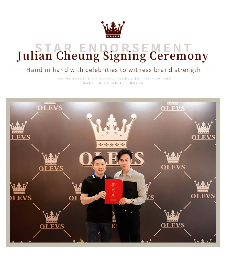 OLEVS 5189 Love Diamond Inlaid Steel Band Women's Quartz Watch