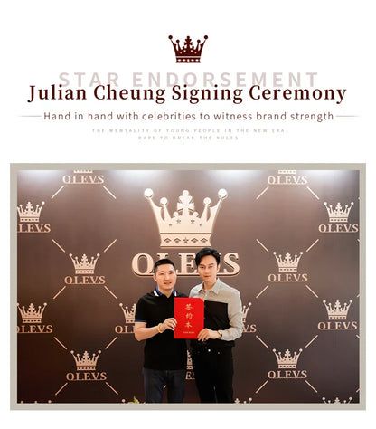 OLEVS 5189 Love Diamond Inlaid Steel Band Women's Quartz Watch