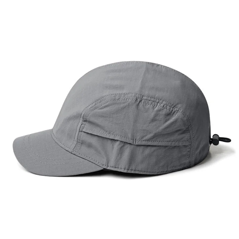 A Men'S Short-Brim Cap, New Summer Style, Breathable And Quick-Drying Baseball Hat, Lightweight Soft-Top Duckbill Cap for Women
