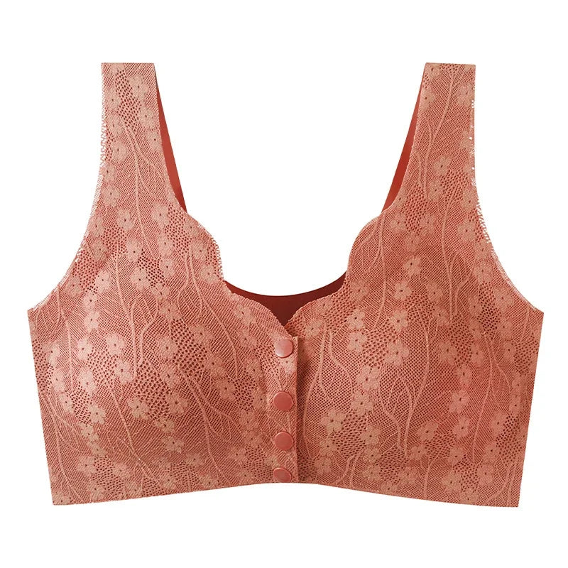 Wireless Brassiere Women Underwear Push Up Elderly Middle-Aged Bra Breathable Bras