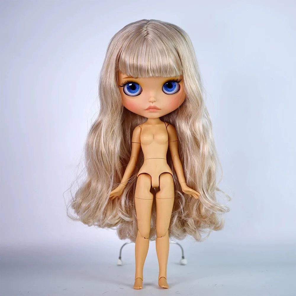 ICY DBS Blyth Doll Tan Skin Matte Face Glossy Face Pouting Lips 30CM BJD 19 Joints Body Doll DIY Make Up Costume Doll Gift Toy