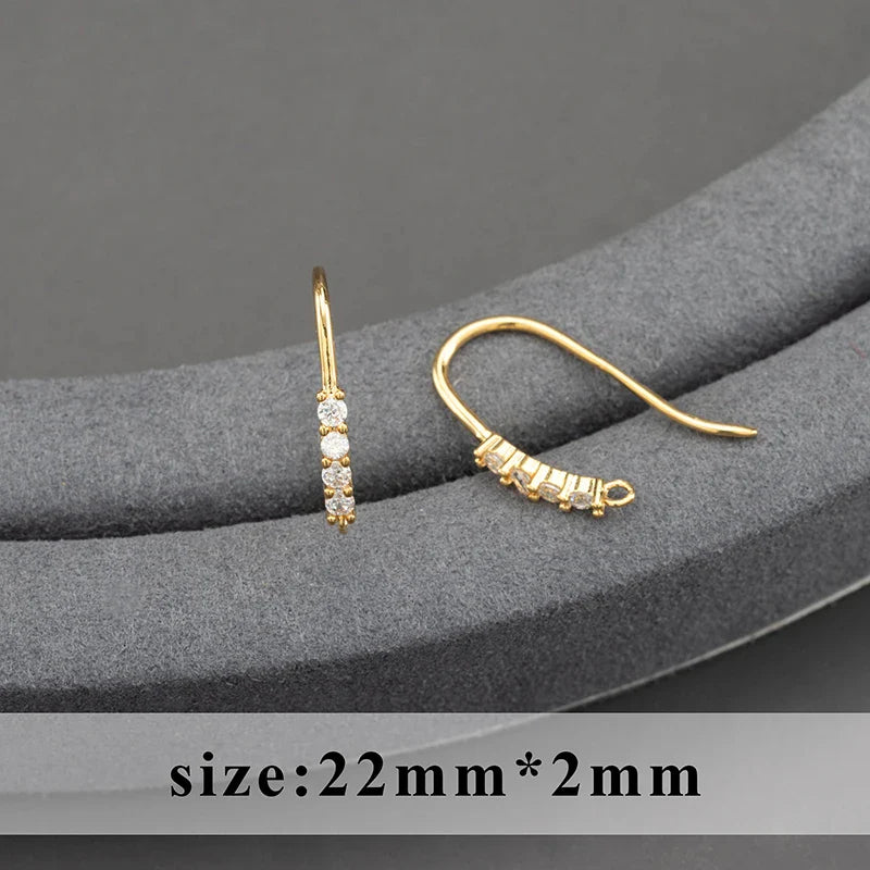 GUFEATHER,20pcs/lot,M800,jewelry accessories,pass REACH,nickel free,18k gold plated,copper,connector,diy earrings,jewelry making