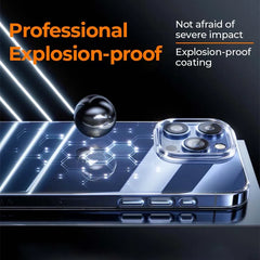 PC Case For iPhone 16 Pro Max Case Crystal PC Anti-Yellow Lens Protection Cover For iPhone 16 Pro Max Case