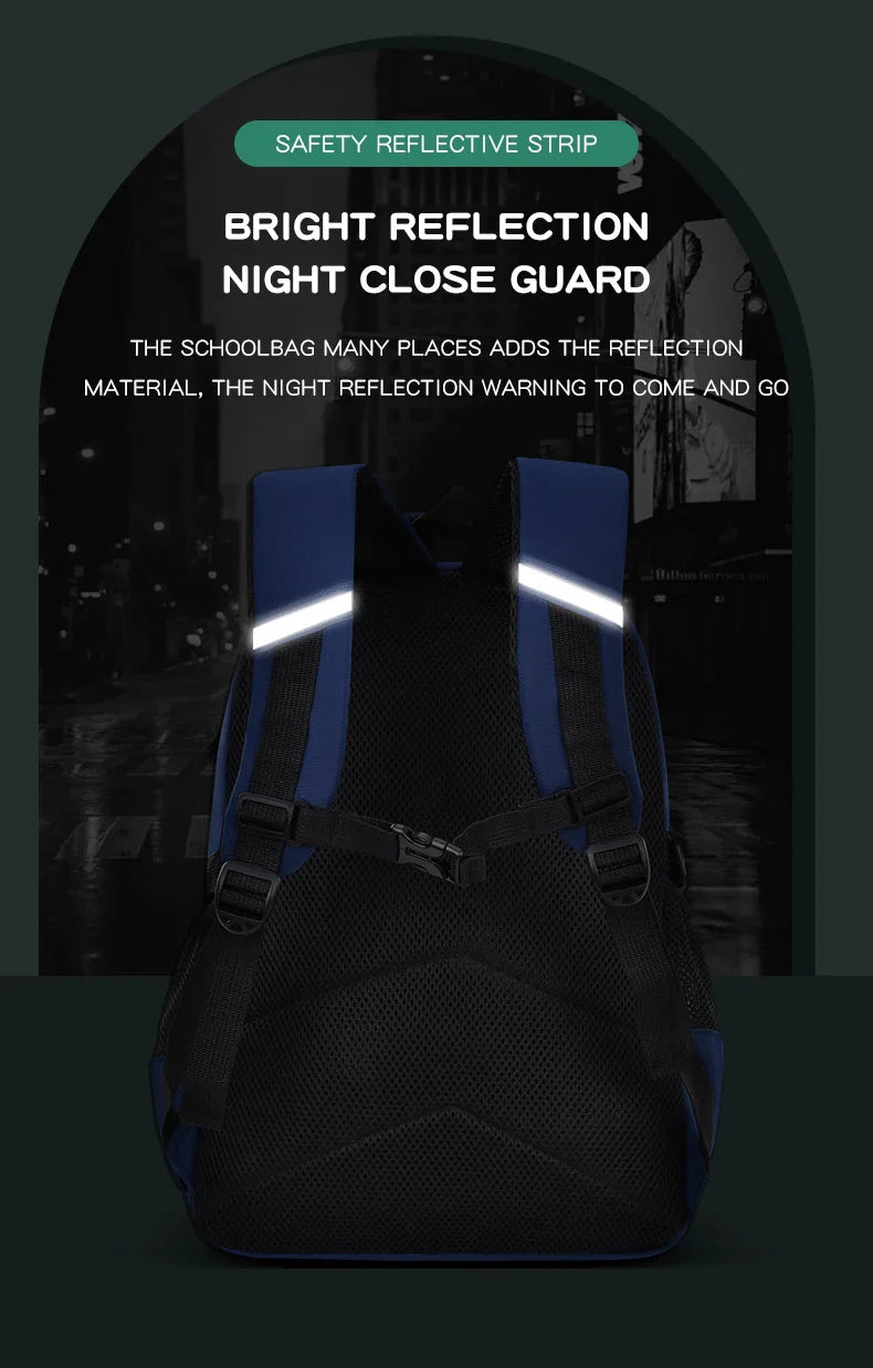 Elementary School Students Schoolbag Boys 1,2,3,4,5,6 Grades 6-12 Years Old Astronaut Shoulder Baglaptop Backpack Waterproof WEA