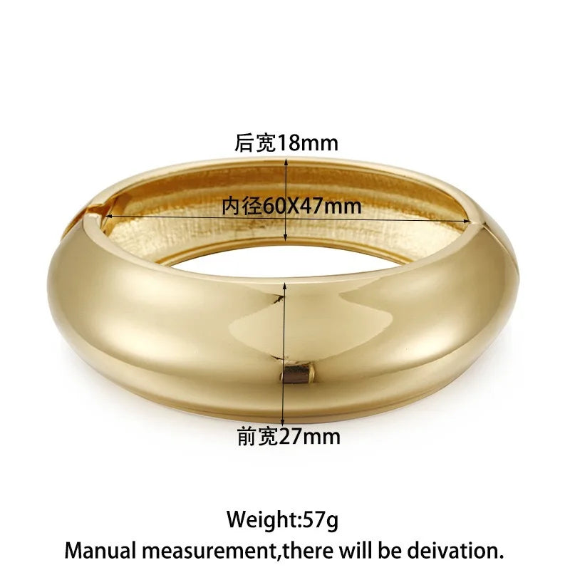 Boho Red Beige Acrylic Resin Chunky Bangles for Women on Hand Goth Geometric Charm Wide Hip Hop Metal Cuff Bangles Men Jewelry