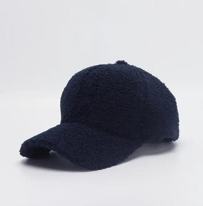 Winter Hats For Women Faux Fur Baseball Cap Female Outdoor Sunshade Keep Warm Solid Color Gorras Casquette Cap Men Casual New