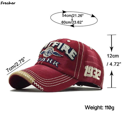 Men Rock Hip Hop Snapback Hat School Jeans Hat Letter Baseball Cap Dance