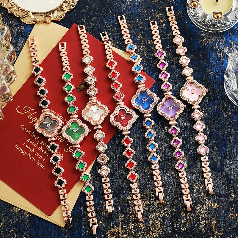 LByzHan Women Watch Vintage  Set Diamond es Small Green   Wrist  No Box