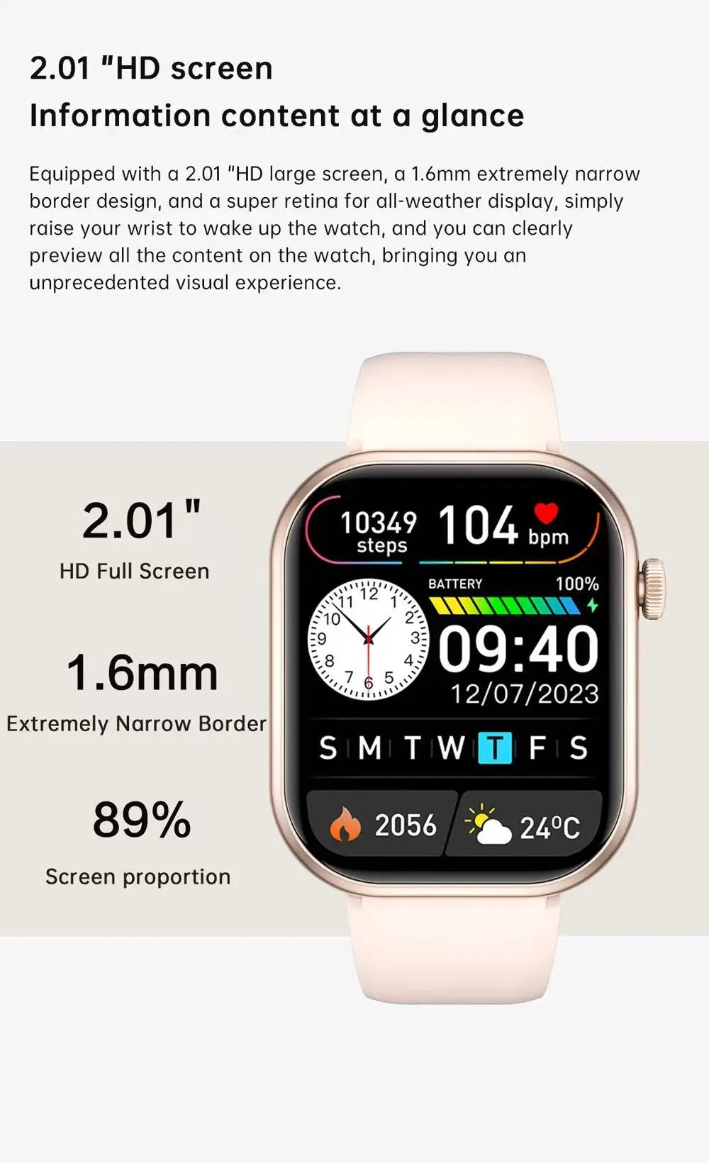 New QX7 Smart Watch Men 2.01-inch SmartWatch Bluetooth Call GPS AI Voice Heart rate Blood oxygen Android &IOS Sports Smartwatch