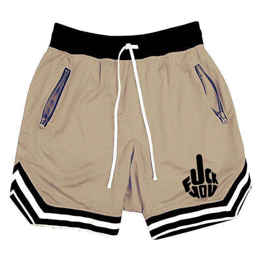 Summer Basketball Shorts Male Casual Sports Shorts Mesh Fitness Short Trousers Breathable Five Points Pant Y2k Running Clothing