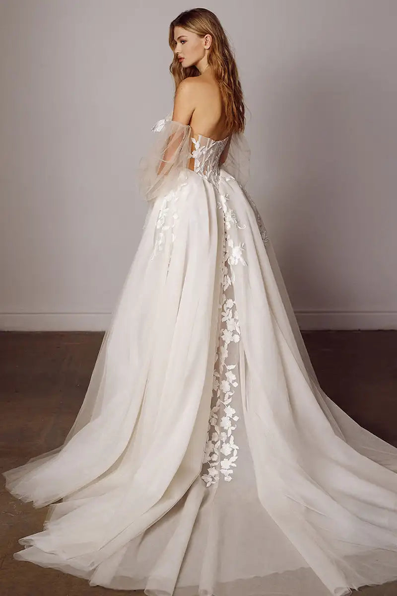 White Bridesmaid Dresses: A-line Wedding Dress for Women Vestidos Novia Backless