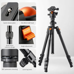 Camera Tripod Stand Aluminum Alloy Low Angle Photography Travel Tripod