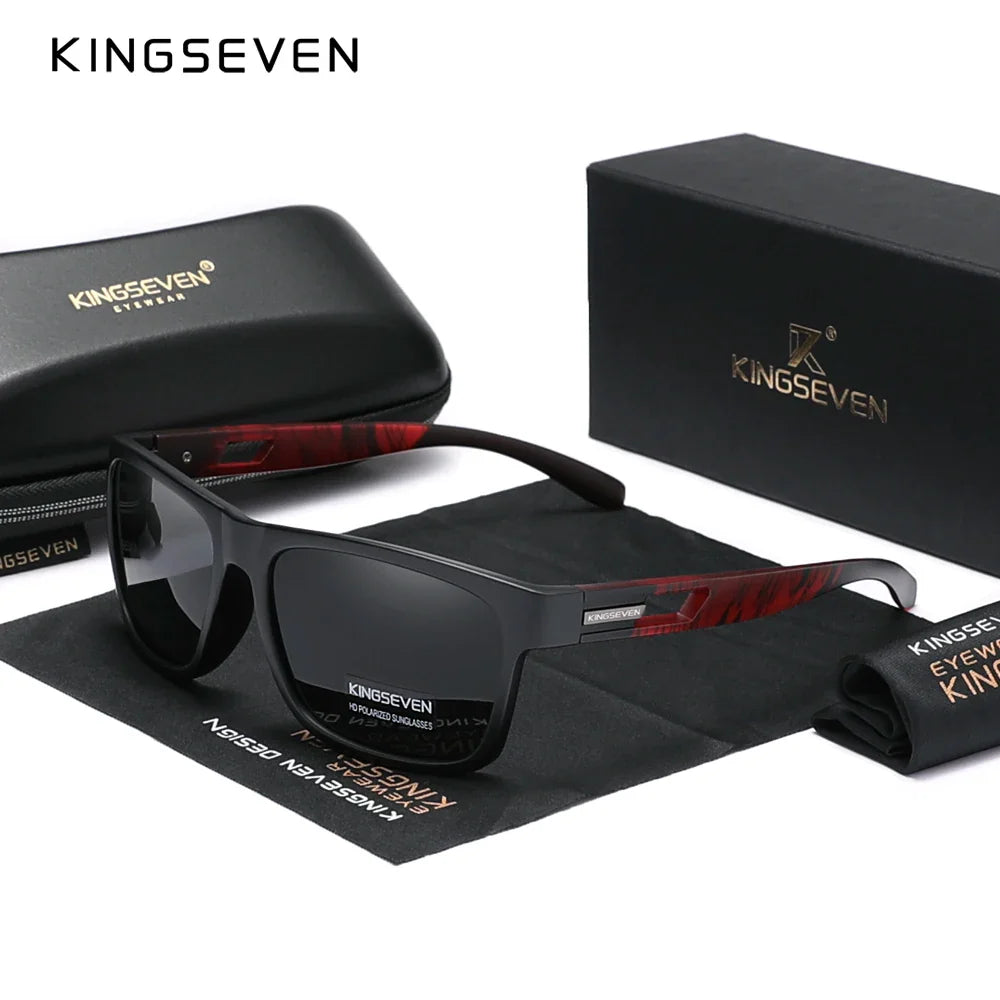 Genuine KINGSEVEN New 2024 Brand Design Men's Glasses Polarized Sunglasses Women UV Lens Fashion Eyewear Oculos de sol