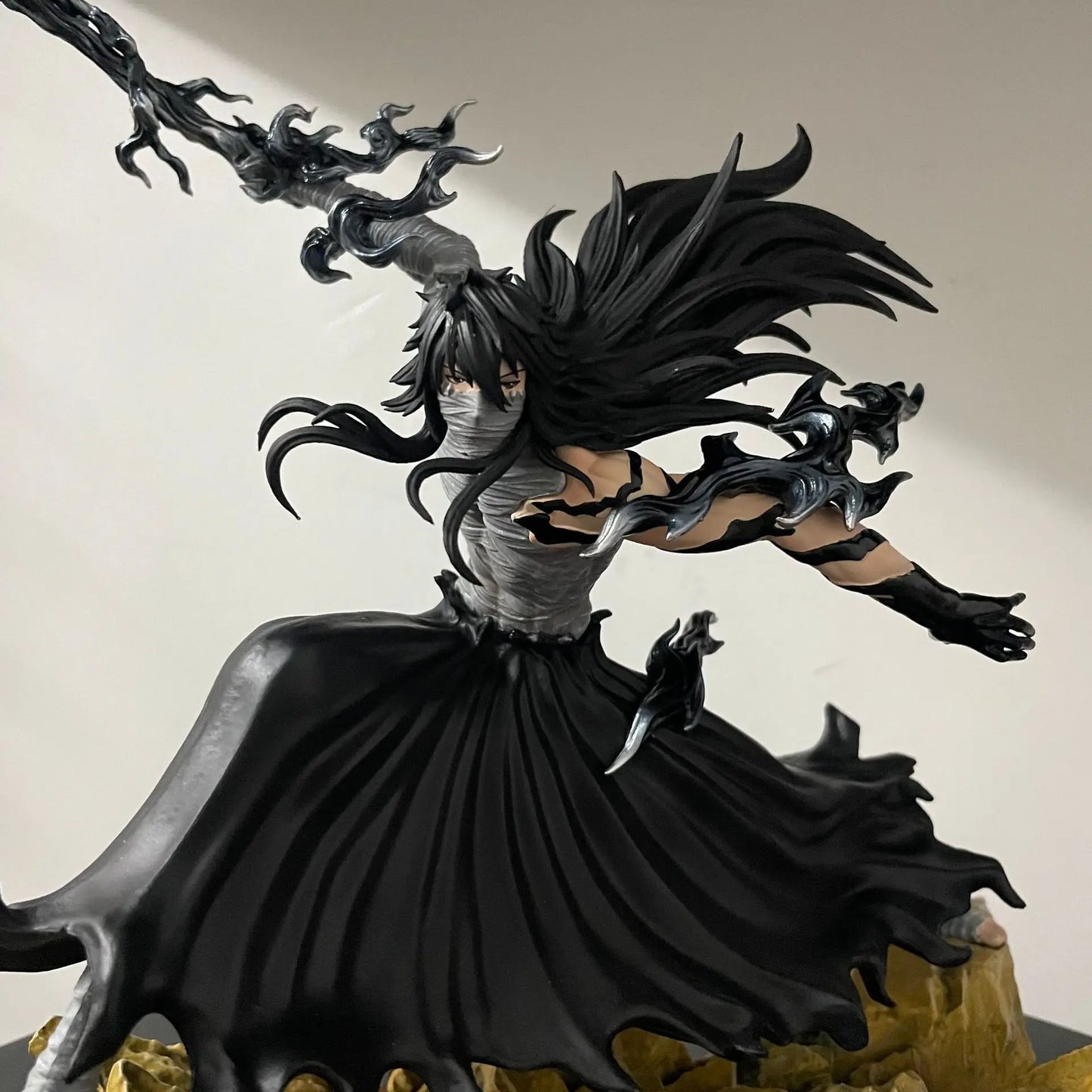 ‌Bleach Anime Ichigo Kurosaki 24cm Moonless Combat Figure Model Statue Collectible Desktop Decor for Boys Gift