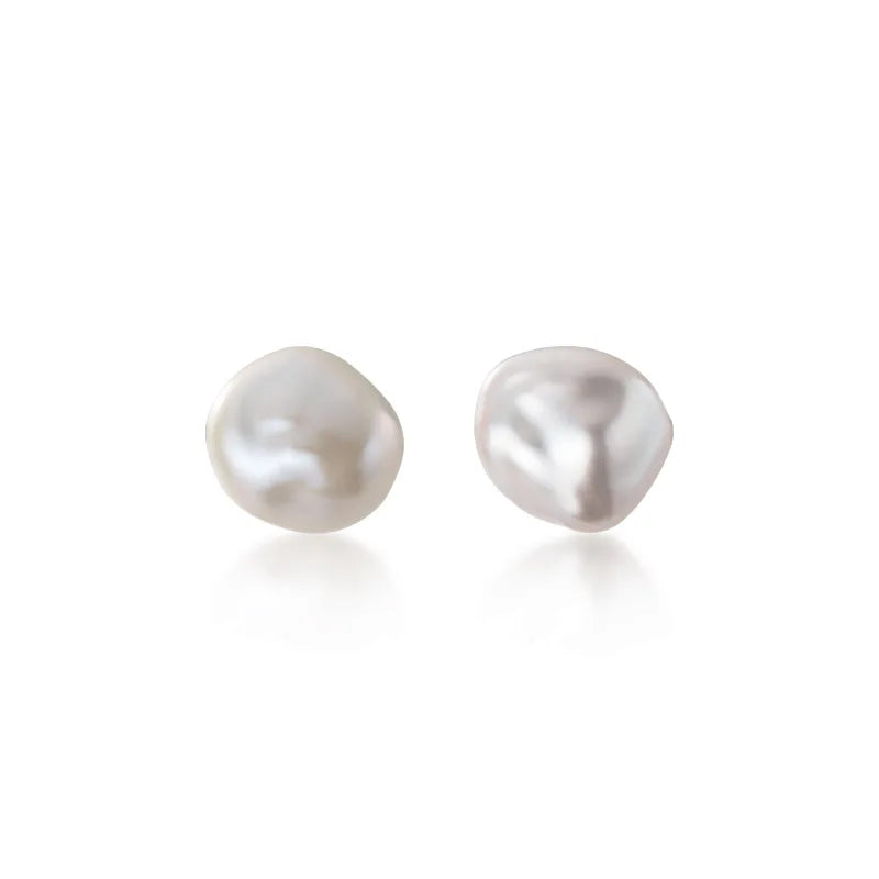 KAMIRA 925 Sterling Silver Gentle Simple Nnatural Pearl for Women Luxury Piercing Earrings Wedding Fashion Charm Jewellery Gift