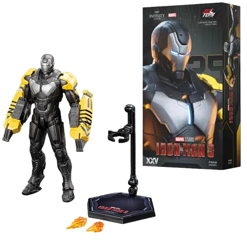 ZD Toys Iron Man MK35 Red Snapper Action Figure Iron Man Mk41 Mk47 Tank MK24 MK22 1/10 Scale Iron Man Collections Gift