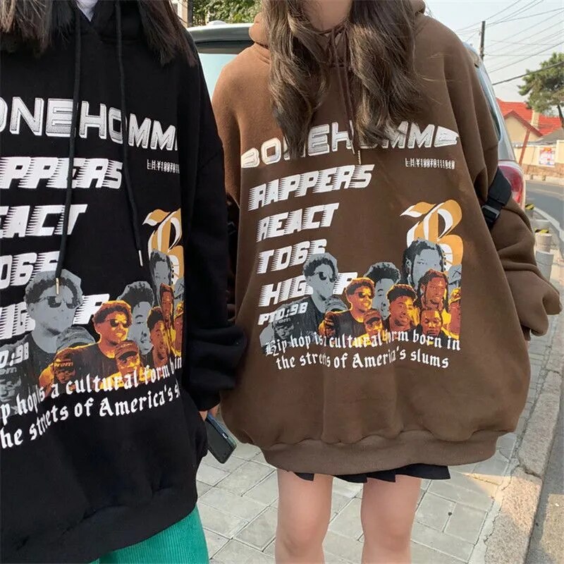Vintage Clothing Characters Outer Banks Kpop Sweatshirts Zip Up Hoodie