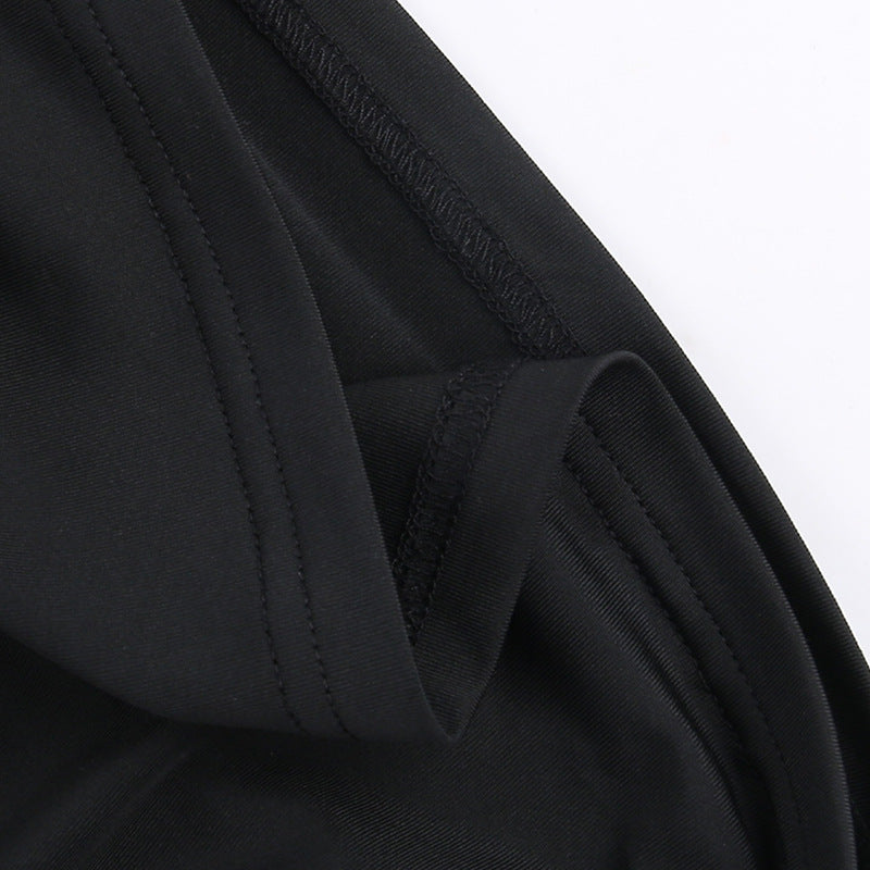 See Through Black Bodycon Dress For Women Clothing Slim Sexy Streetwear Long Sleeve Vestidos De Mujer Patchwork Fashion Outfits