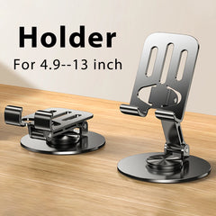 Metal Mobile Phone Tablet Holder 360 Rotation Foldable Portable Universal Support