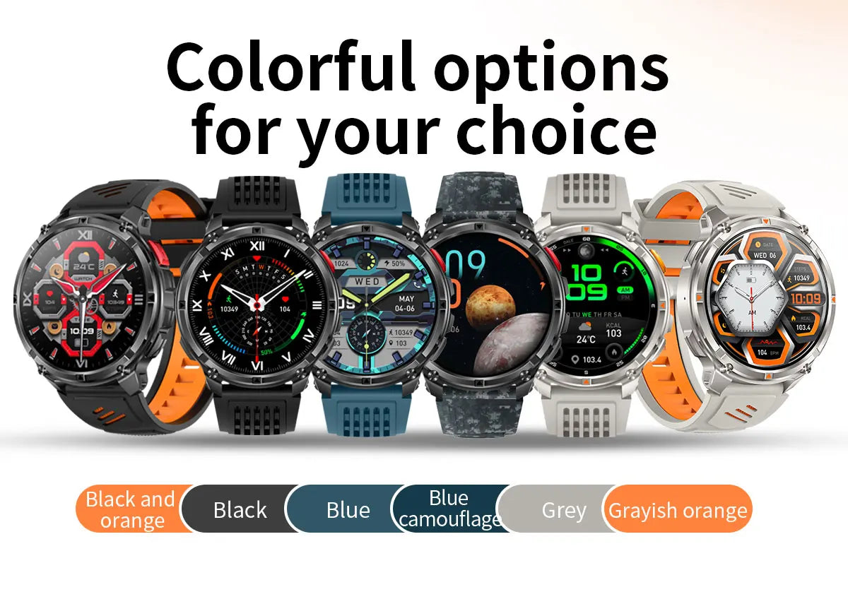 2026 New T-Rex3 Pro GPS Tracker Smartwatch Men 120-Day Standby 1100mAh Clock Rugged Outdoor Sport 10ATM Waterproof Call Watches