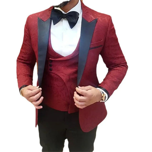 Tuxedo for Mens: Suit Men's Three-piece Best Man Suit Wedding Dress Men's