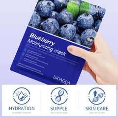 8pcs Fruits Moisturizing Face Mask skincare Firming Brightening Facial Masks Face Sheet Mask Skin Care Products