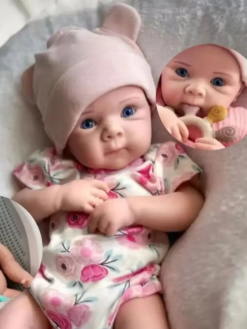 18Inch Open Mouth & Washable Bettie Solid Silicone  Reborn Girl Doll With Painted & Unpaint Skin  reborn tam silicon bebek Doll