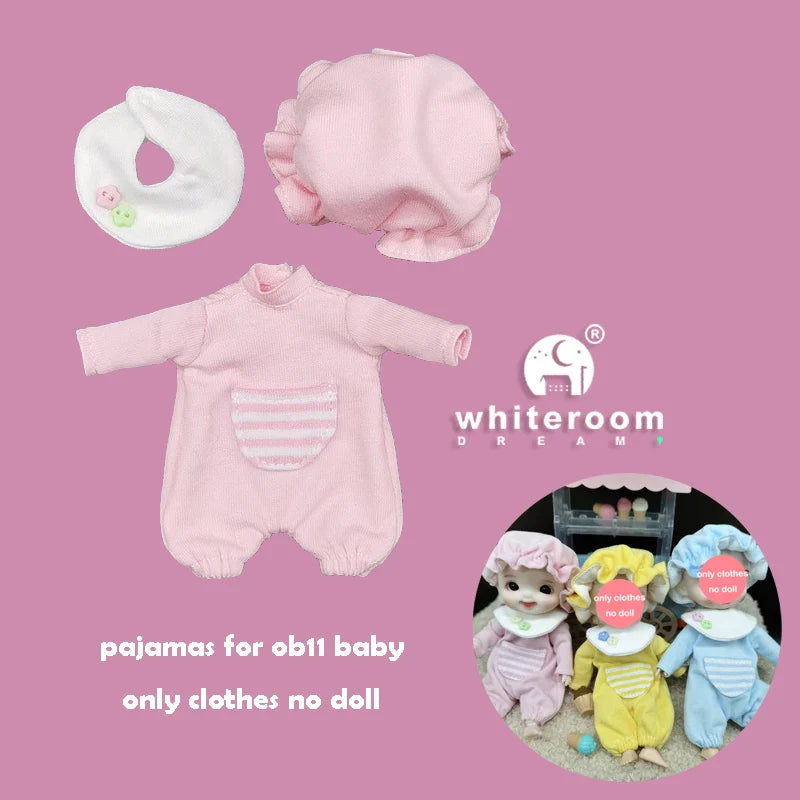 Mini Ob11 Bjd Doll Accessories Obitsu 11 Clothes Dolls For Girls Boy Toys Baby Kawaii Anime Toy Cute Items Miniature Costume