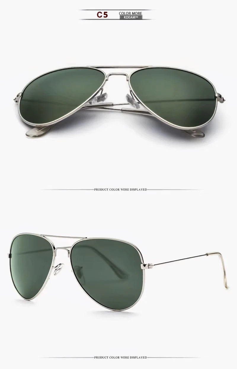 Air Force Pilot Sunglasses Men Polarized 62' Lens Large Sunglasses