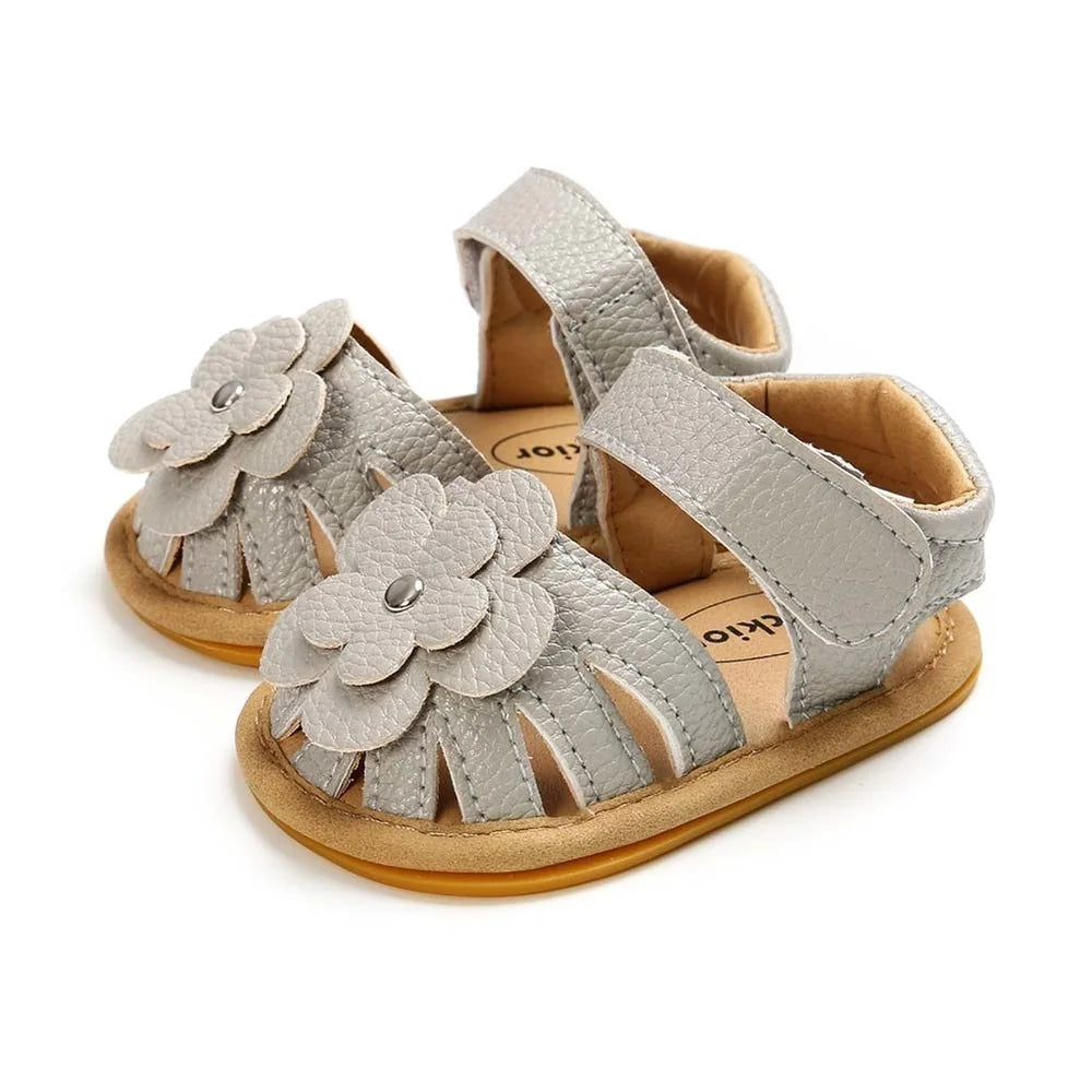 Infant Baby Shoes Baby Boy Girl Shoes Toddler Flats Summer Sandal Flower Soft