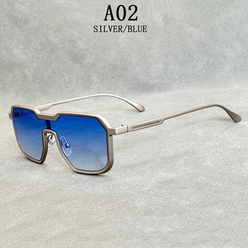 Sunglasses For Men Square Vintage Punk Fashion Glasses Retro