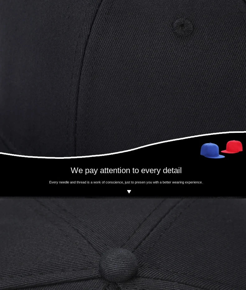 Large 64cm Back Closed Skateboard Cap Women Fitted Baseball Cap XXL Male Big Size Snapback Caps Plain Football Hat 60cm 62cm