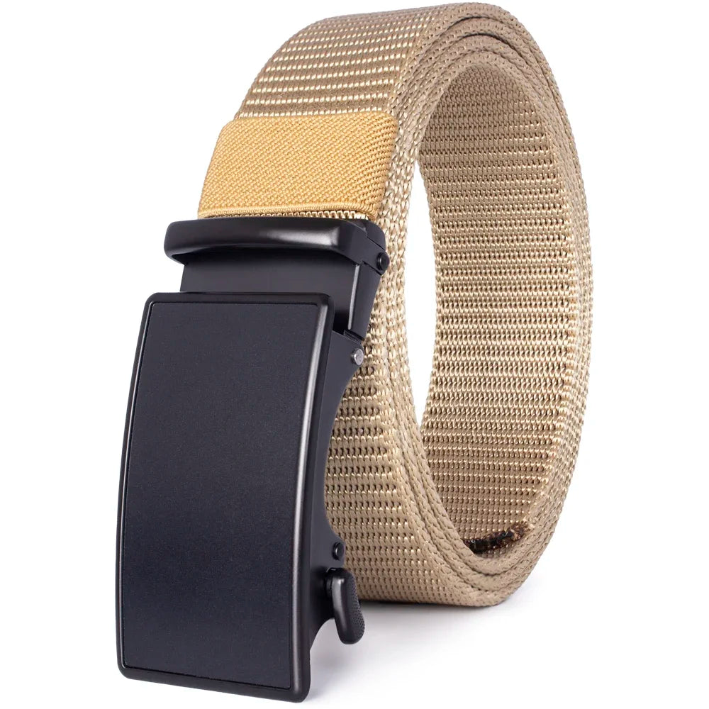 Automatic Buckle Light Comfortable Nylon Military Belt Outdoor Hunting Multifunctional Tactical Canvas Belt High Quality Men Bel