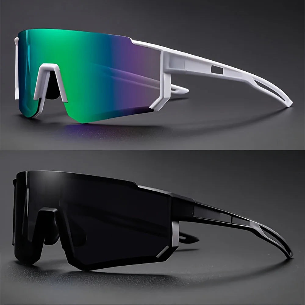 Men's Oversized Cycling Sunglasses Eyewear Bicycle Goggles Windproof Glasses Polarized Lens Road Riding Bike