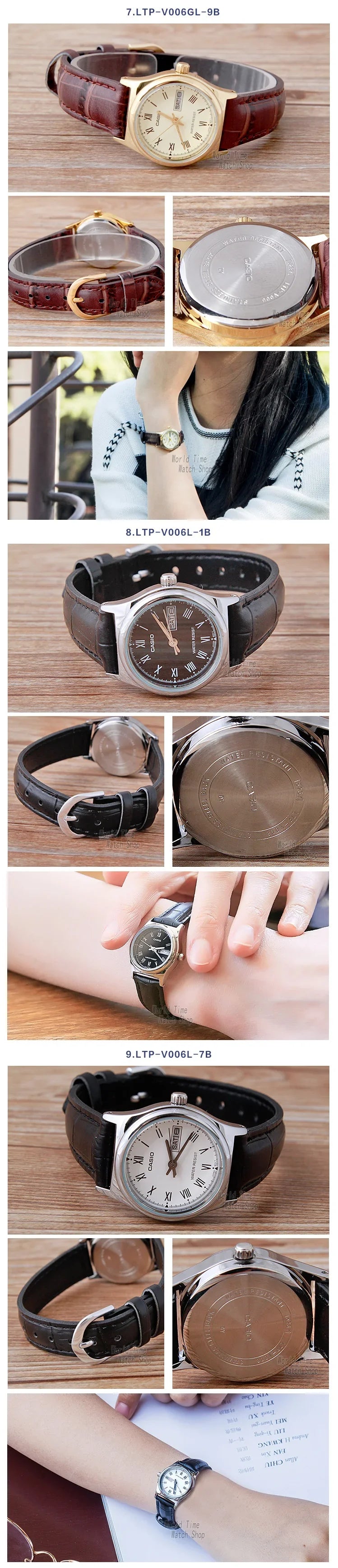 Casio watch women watches top brand luxury set Waterproof Quartz watch women ladies Gifts Clock  watch reloj mujer LTP-V006