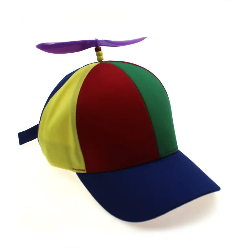 Funny Snapback Hat Helicopter Propeller Adventure Dad Hat Rainbow Bamboo Dragonfly Baseball Cap For Adult Kids Boys Girls