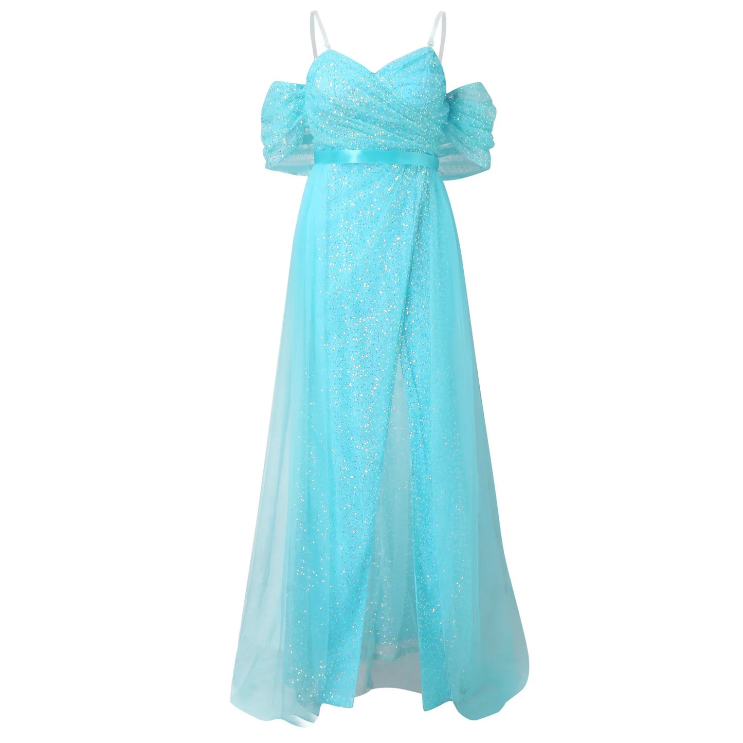 Evening wear Dresses: Spaghetti One Drop Shoulder Dresses Cocktail