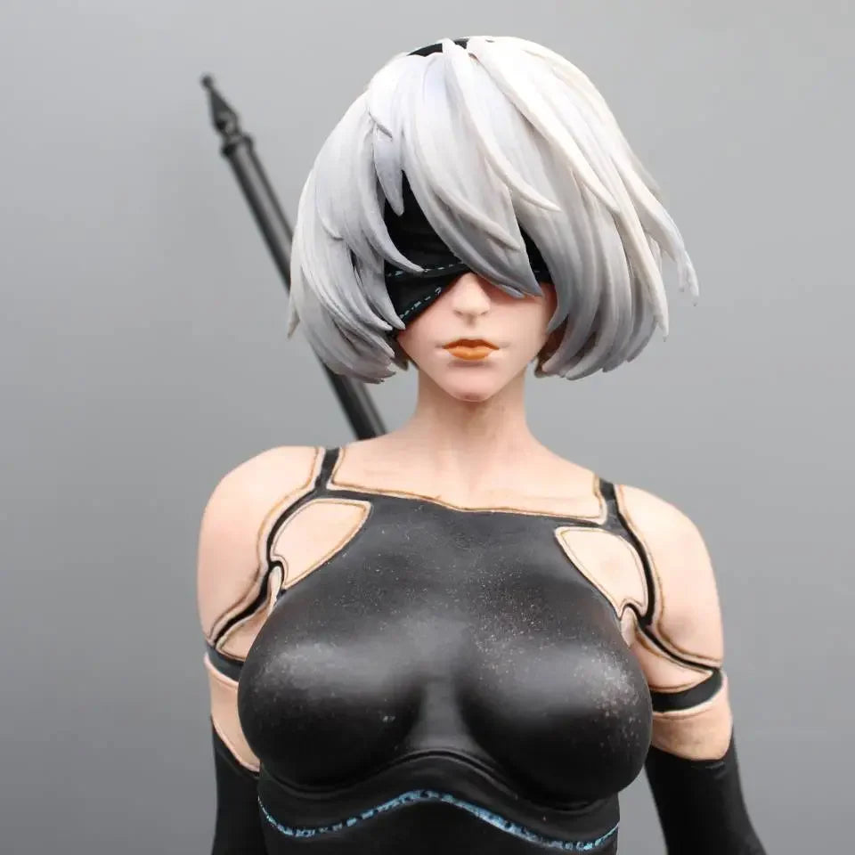 50cm Play Arts Kai NieR:Automata 2 Type B 2B Action Figure Sexy Deluxe Edition Ornaments Collection Desktop Display Gift Toys